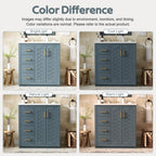 Ceramic Sink Vanity Combo with 3 Drawers and Soft Closing Doors - 30"