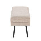Contemporary Storage Bench with Removable Lid - Light Brown or Dark Brown