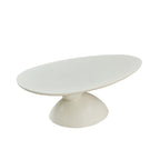 Lucky Stone Shaped Table with Sculptural Base – White, Black, or Gray