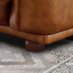 Mid-Century Modern Luxury Sofa with Tufted Design - Light Brown or White