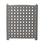 3 Panel Outdoor Air Conditioner Fence Screen with Solid Wood - Light Brown or Dark Gray