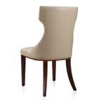 Reine Dining Chair Set of 2 with Solid Wood Frame and Classic Design - Multiple Colors