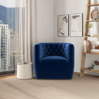 Ergonomic Design Swivel Chair with Tufted Accent - Multiple Colors