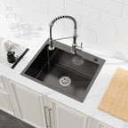 Stainless Steel Kitchen Sink with Single Bowl Undermount - Satin Finish