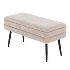 Contemporary Storage Bench with Removable Lid - Light Brown or Dark Brown