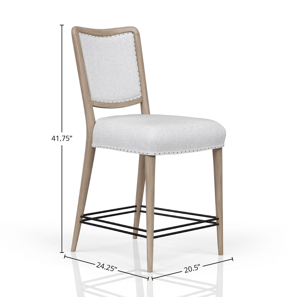 Counter Height Stools with Upholstered Seat - Sand (Set of 2)