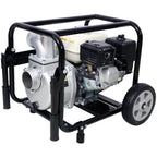 Honda GX160 Engine Water Pump 3" with Accessories Kit and Handle Wheel Kit - Black/Red