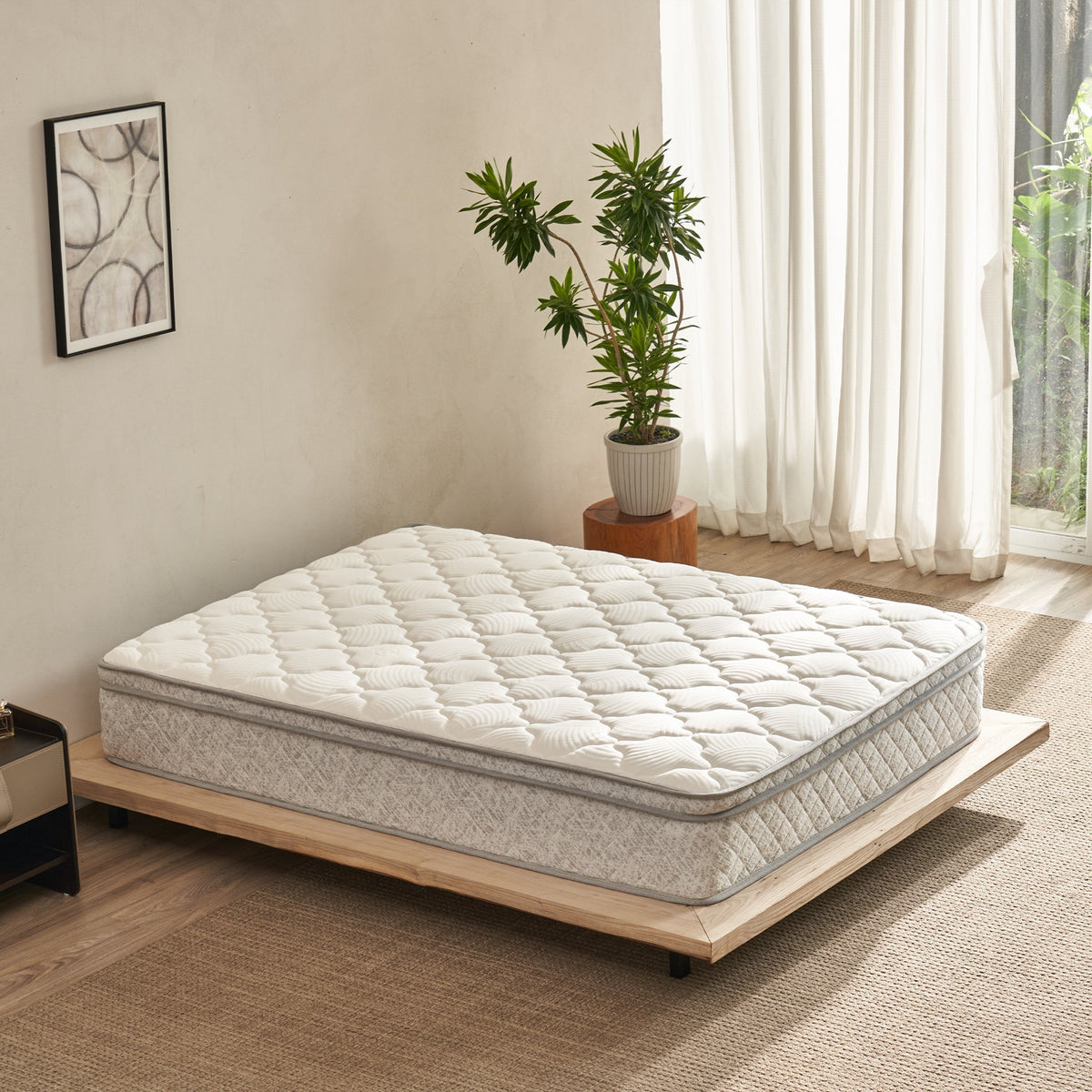 12 Inch Hybrid Cooling Memory Foam Mattress with Balanced Support
