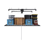 Overhead Garage Storage Rack with Crank System - Black or White