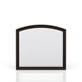 Elegant Design Mirror with Expansive View - Dark Cherry