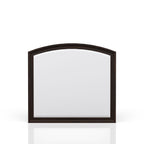 Elegant Design Mirror with Expansive View - Dark Cherry