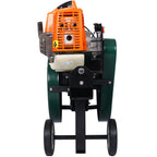 Portable Double Flywheel Electric Log Splitter 7 Ton with Auto Return - Gray