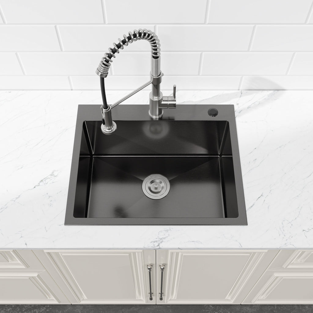 Stainless Steel Kitchen Sink with Single Bowl Undermount - Satin Finish