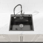 Stainless Steel Kitchen Sink with Single Bowl Undermount - Satin Finish