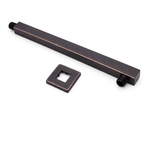 10 Inch Rainfall Square Shower Head with Wall Mount - Oil Rubbed Bronze