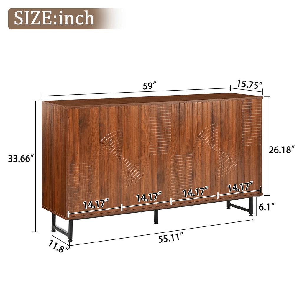 Mid-Century Modern Server, Sideboard & Buffet