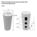 15" Pedestal Sink with Space Saving Design - White