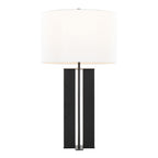 Cosmo Contemporary Table Lamp with Drum Shade - Black or Bronze