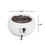 Patio MGO Propane Fire Pit with 40,000 BTU Output - White or Brown