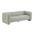 Boucle 3-Seater Sofa with Wave Design - 83"
