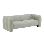 83" 3-Seater Sofa with Wave Design – Light Fabric