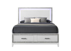 Haiden Queen Storage Bed with LED Lighting - Black or White