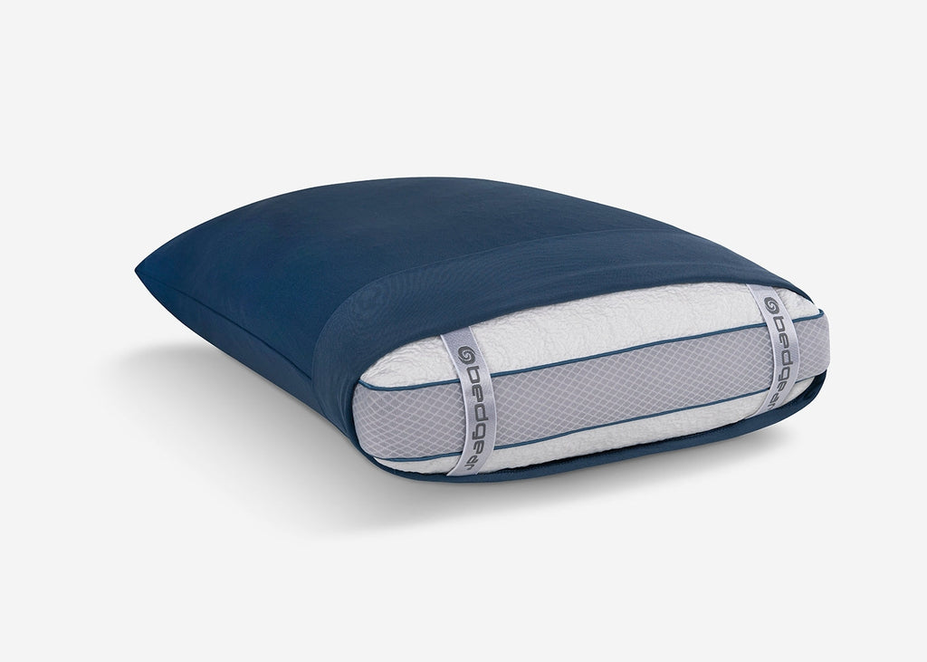 Vertex Split Cal King Sheet Set with Cooling Nylon Fabric - Navy