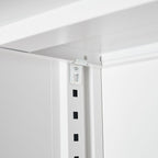 Metal Storage Cabinet With Locking Doors And Adjustable Shelf
