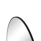 Metal Framed Circular Wall Mirror with Modern Design - Black or Gold