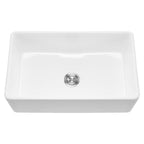 Farmhouse Sink Undermount Kitchen Single Bowl with Extra-Large Basin - White