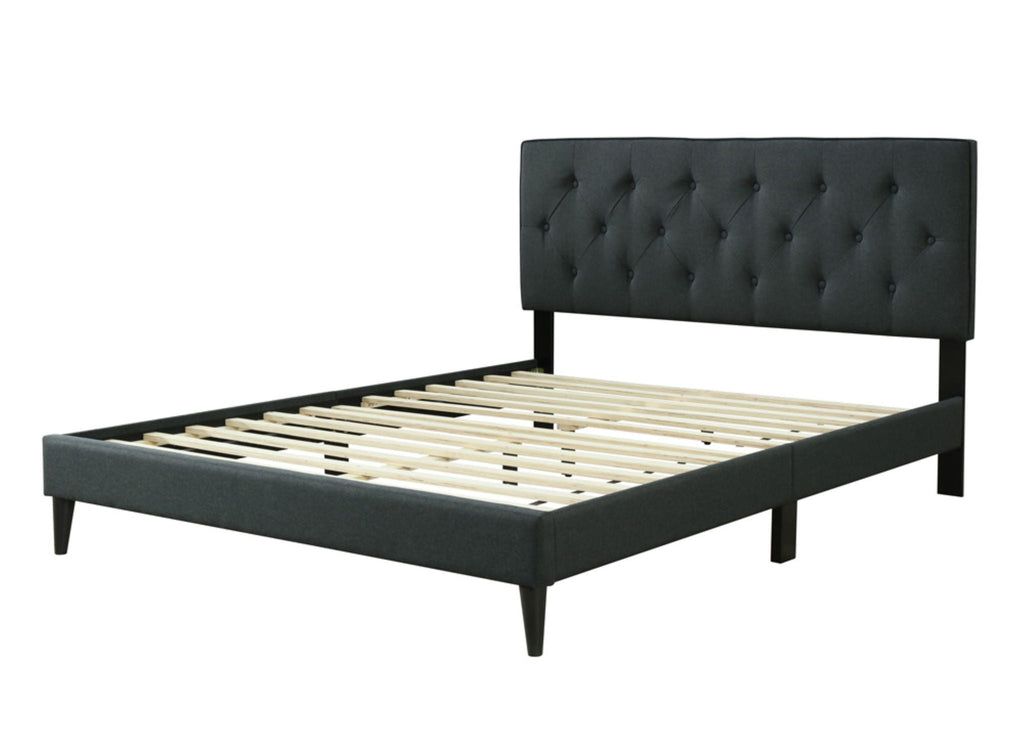 Channel Bed with USB Charging Port - Black