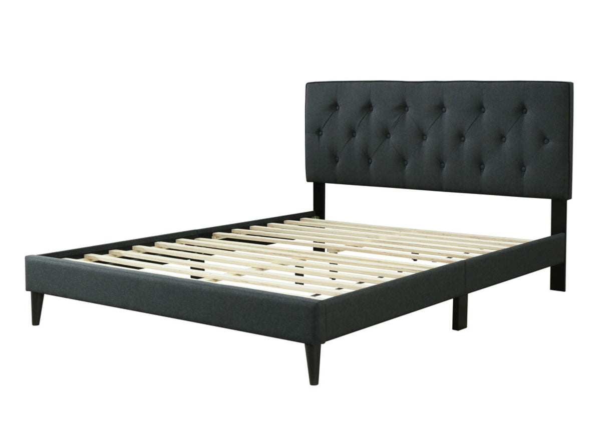 Channel Bed with USB Charging Port - Black