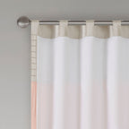 Polyoni Pintuck Curtain Panel with Pintuck Detailing - Warm Color Block