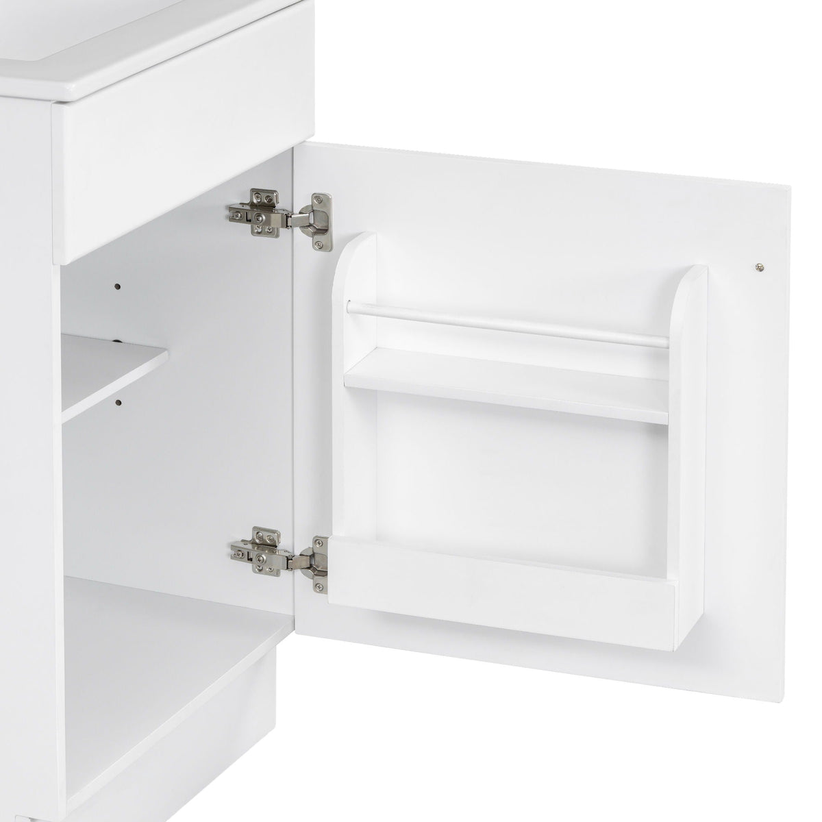 Bathroom Vanity with Sink and Adjustable Shelf - Multiple Colors