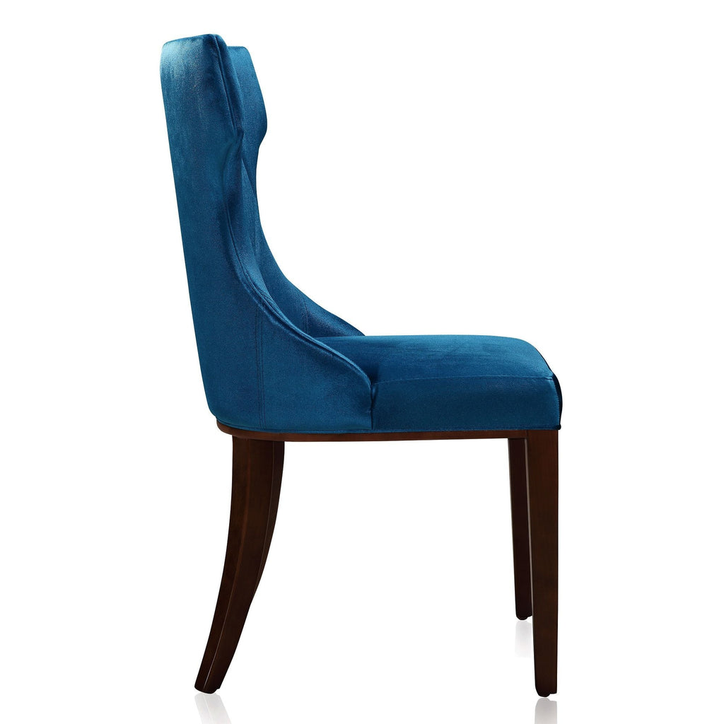 Reine Dining Chair Set of 2 with Solid Wood Frame and Classic Design - Multiple Colors