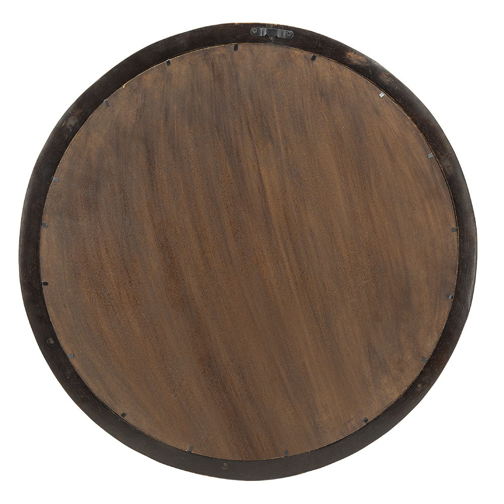 Transitional Mango Wood Wall Mirror with Frame - Multiple Colors