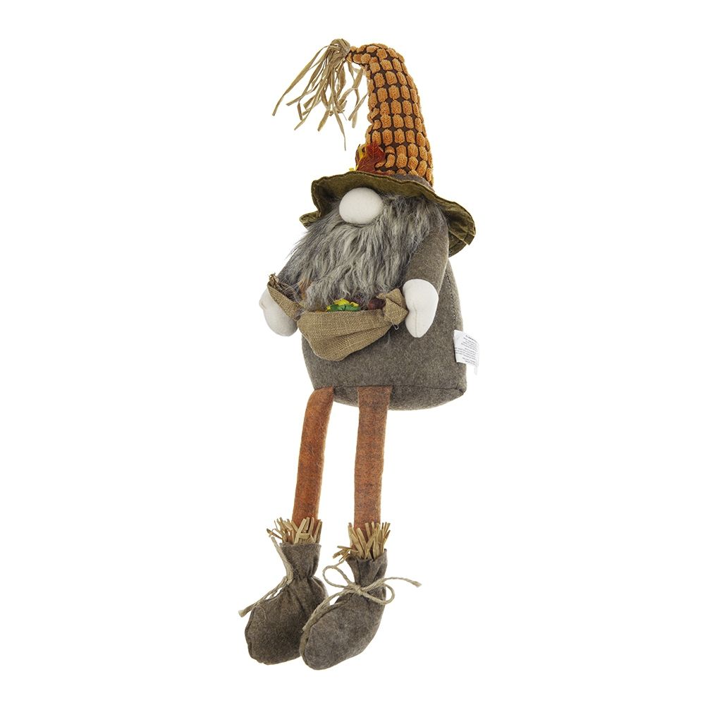 Sitting Gnome With Maple Leaf (Set of 2)