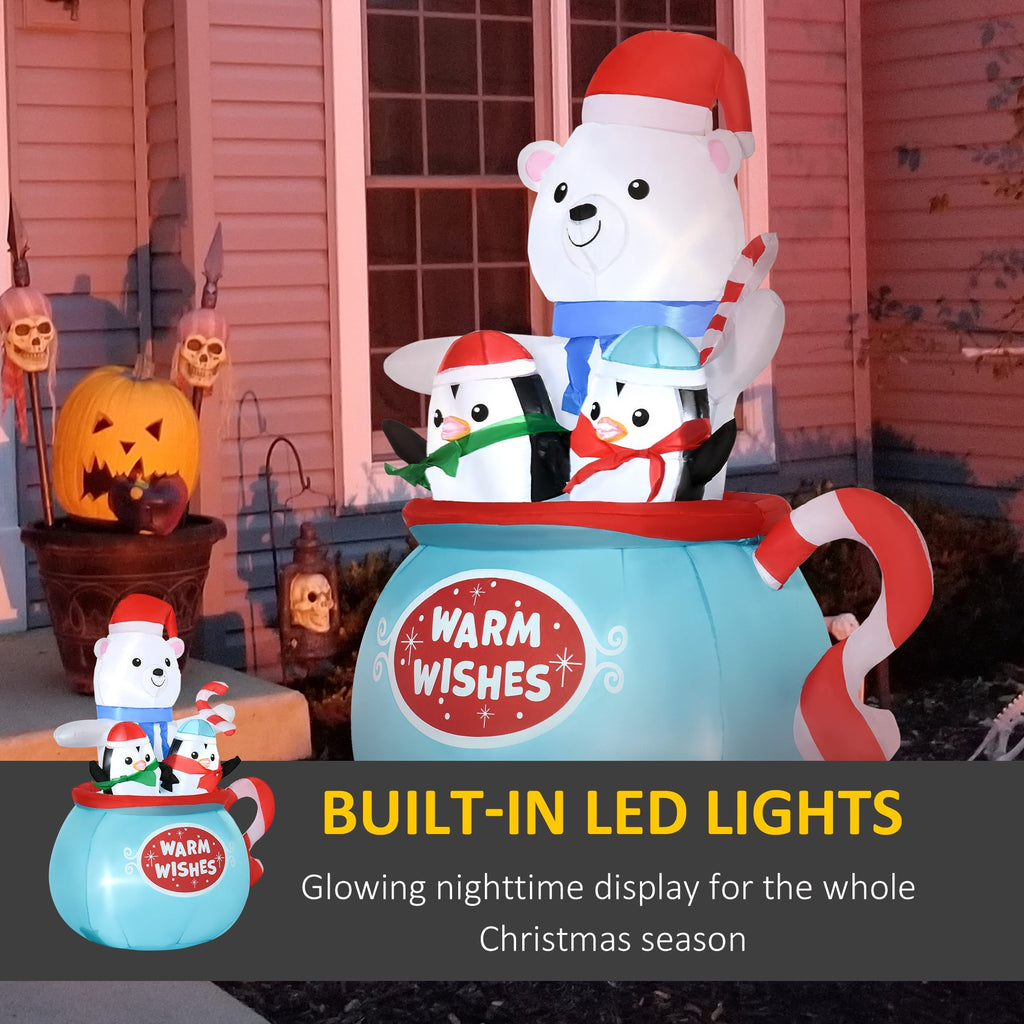 Outsunny 5ft Christmas Inflatable Outdoor Decoration