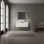 Modern Bathroom Vanity Sink Combo With Spacious Storage - White or Light Brown