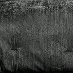 Charcoal Crinkle Velvet Comforter Ensemble with Plush Fill - 7 Piece Set