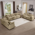 Oversized Deep-Seat Fabric Sofa & Chair Sets