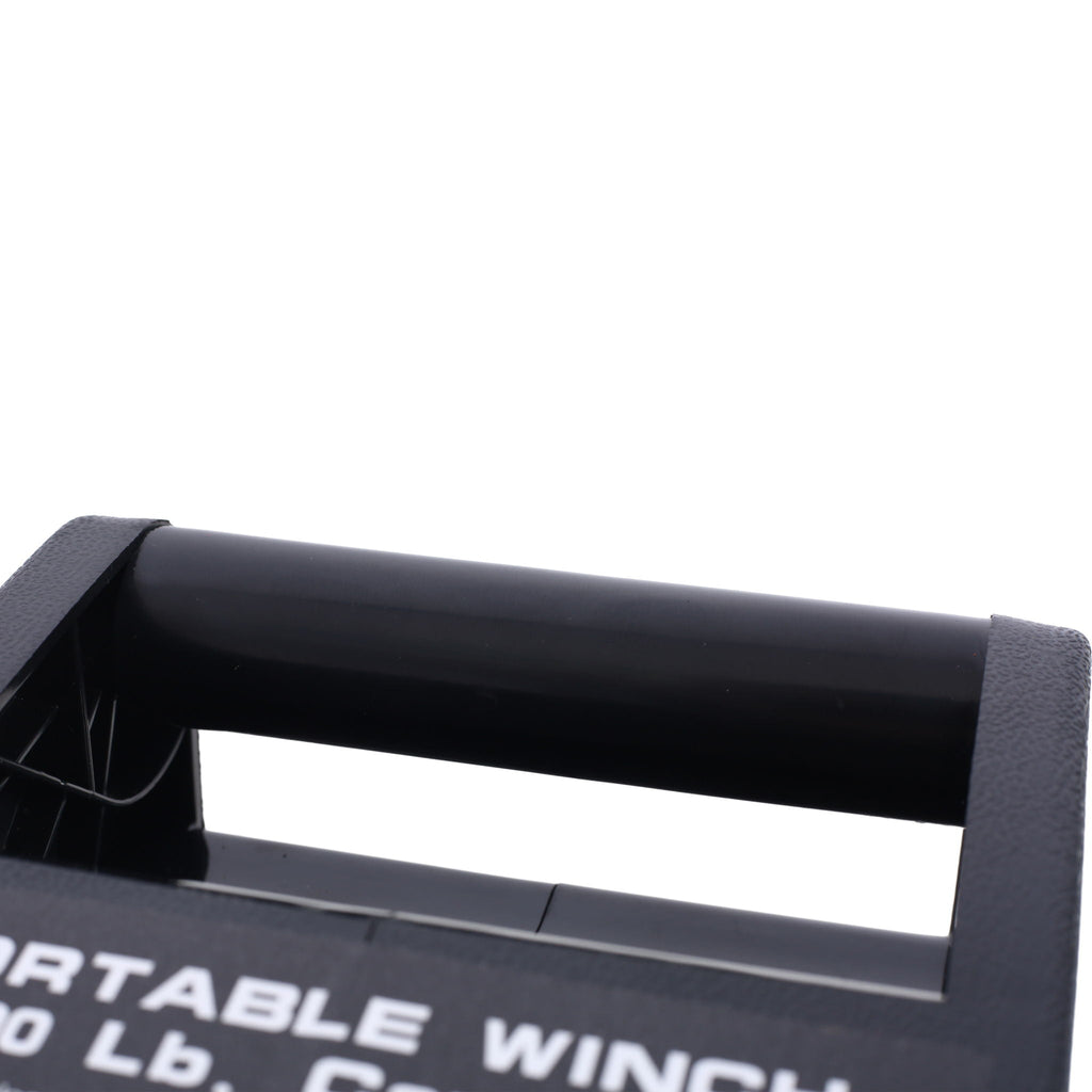 Reversible Electric Trailer Winch with Galvanized Wire Rope - Black