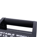 Reversible Electric Trailer Winch with Galvanized Wire Rope - Black