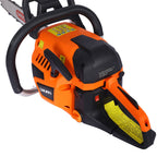 Gasoline Chainsaw 20" 52Cc with 2.6HP Engine - Orange