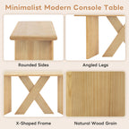 Minimalist Modern X‑Frame Console Table
