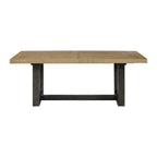 Table With Trestle Base Bar Table with Solid Wood Construction - Light Brown