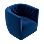 Ergonomic Design Swivel Chair with Tufted Accent - Multiple Colors