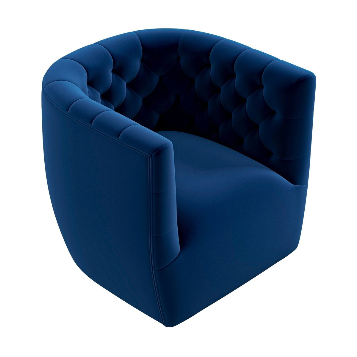 Ergonomic Design Swivel Chair with Tufted Accent - Multiple Colors
