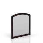 Elegant Design Mirror with Expansive View - Dark Cherry