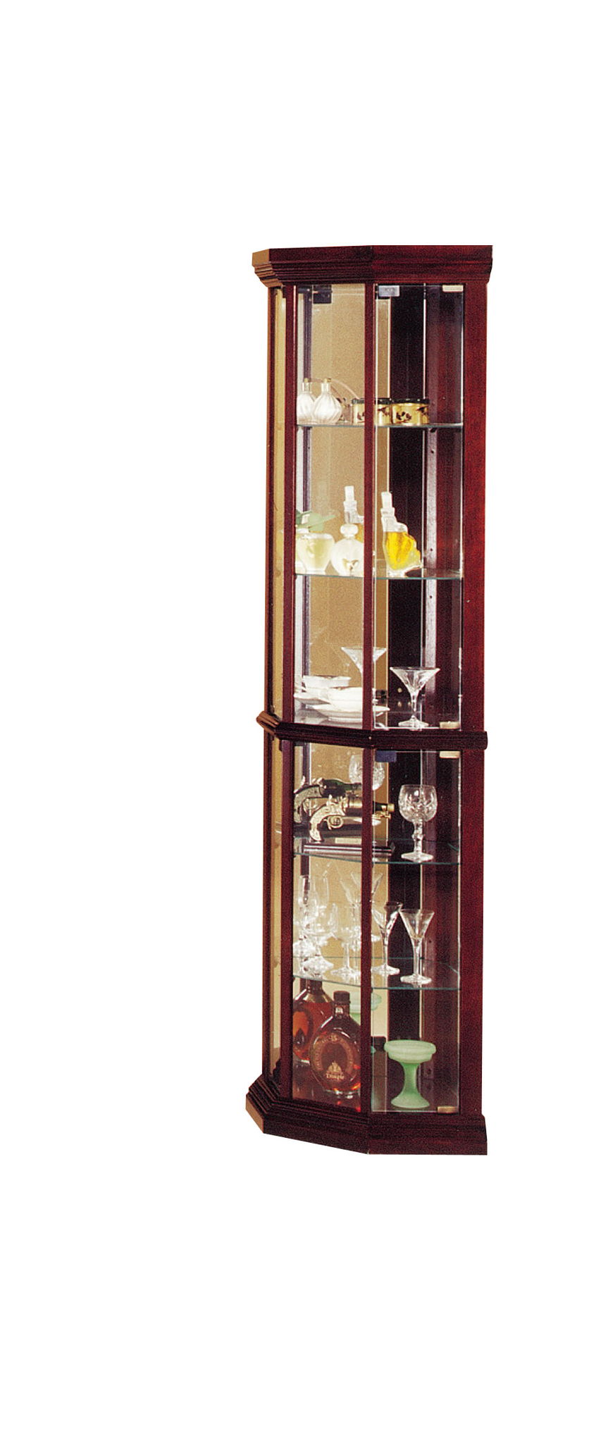 Huxley Curio Cabinet (Corner) - Cherry